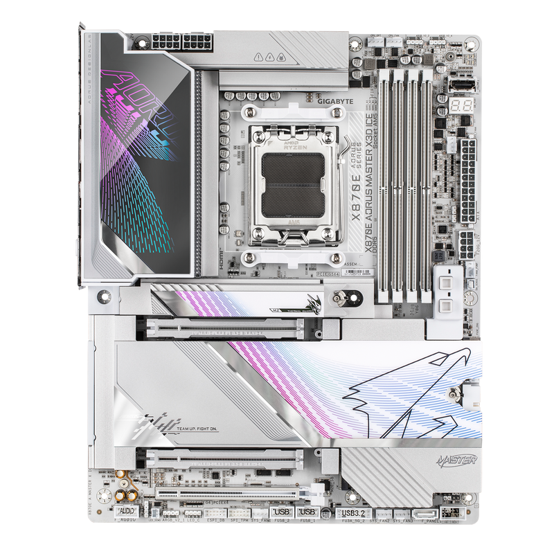 GIGABYTE X870E AORUS MASTER X3D ICE DDR5,Socket AM5 ATX Motherboard