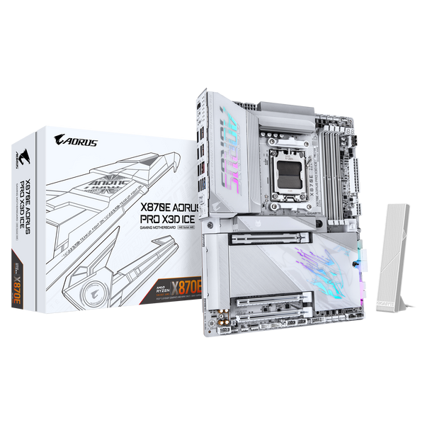 GIGABYTE X870E AORUS PRO X3D ICE DDR5,Socket AM5 ATX Motherboard