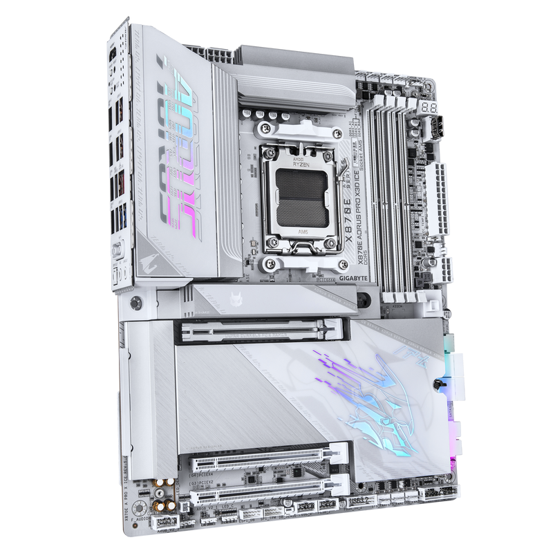 GIGABYTE X870E AORUS PRO X3D ICE DDR5,Socket AM5 ATX Motherboard