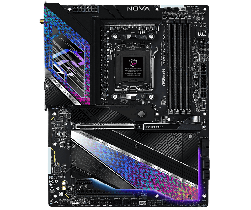 ASRock X870E Nova WiFi DDR5,Socket AM5 ATX Motherboard