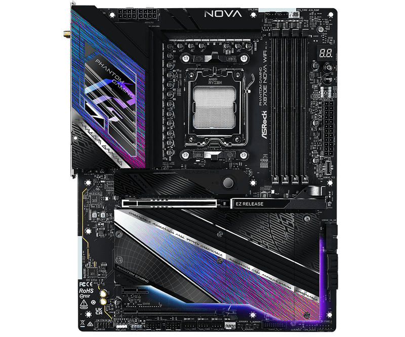 ASRock X870E Nova WiFi DDR5,Socket AM5 ATX Motherboard