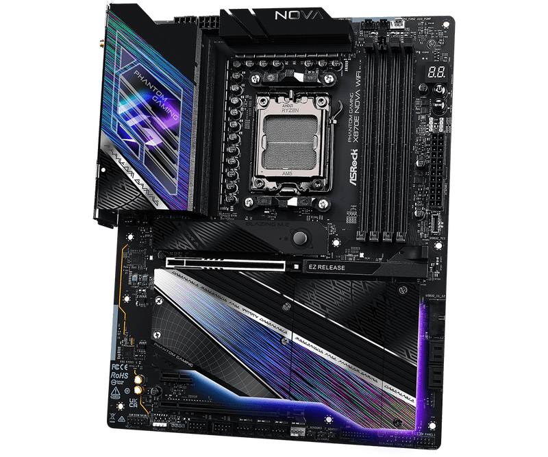 ASRock X870E Nova WiFi DDR5,Socket AM5 ATX Motherboard