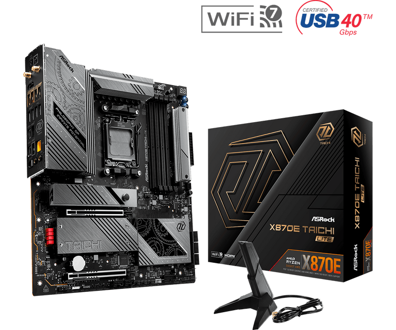 ASRock X870E Taichi Lite DDR5,Socket AM5 EATX Motherboard 