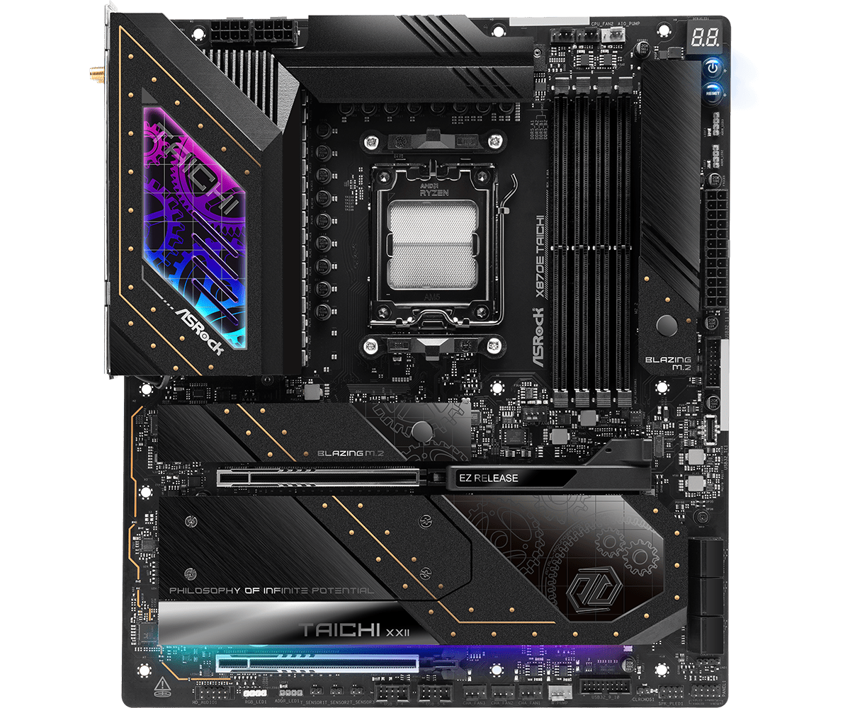 未使用 AMD ASRock X870E TAICHI SOCKET AM5 マザーボード(Socket AM5) X870E Taichi Lite ［Extended ATX］｜の
