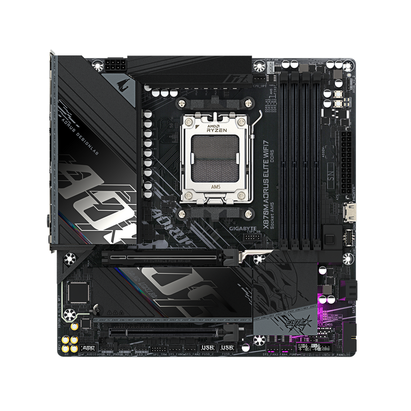 GIGABYTE X870M AORUS ELITE WIFI7 DDR5,Socket AM5 mATX Motherboard