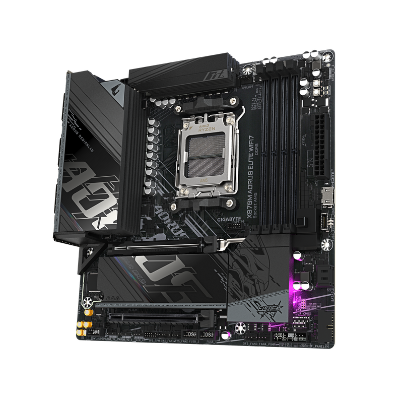 GIGABYTE X870M AORUS ELITE WIFI7 DDR5,Socket AM5 mATX Motherboard