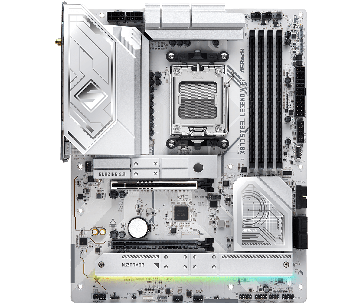 ASRock X870 Steel Legend WiFi DDR5,Socket AM5 ATX Motherboard