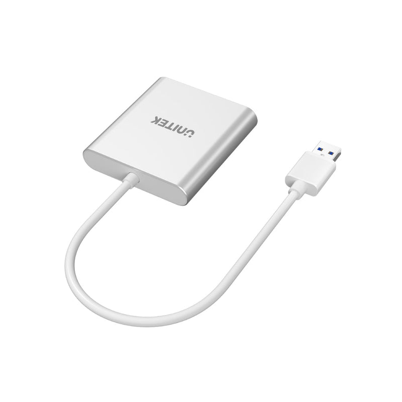 UNITEK Y-9313 USB 3.0 3-Port (CF/SD/Micro SD) Aluminum Memory Card Reader 785-1656