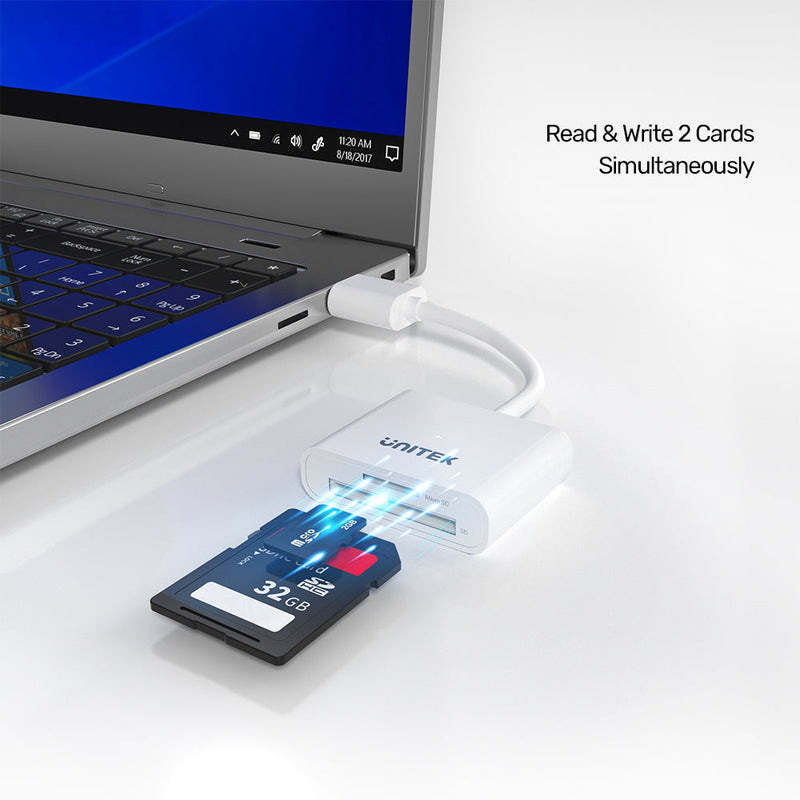 UNITEK Y-9321 USB3.0 SD / Micro SD Card Reader 785-2613