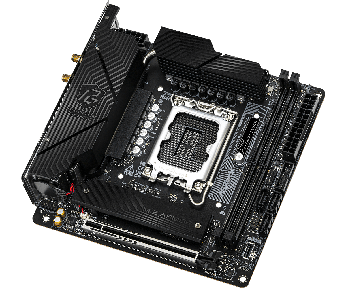 ASRock Z790i Lightning WiFi DDR5,LGA 1700 Mini-ITX Motherboard