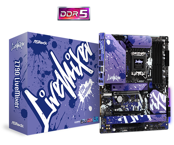 ASRock Z790 LiveMixer DDR5, LGA 1700 ATX Motherboard
