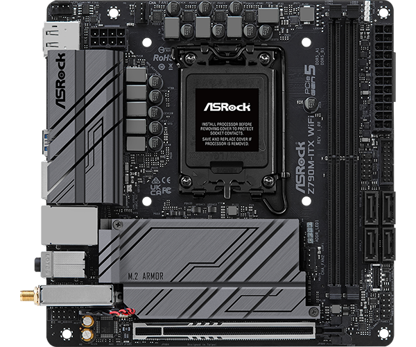 ASRock Z790M-ITX WiFi DDR5,LGA 1700 Mini-ITX Motherboard