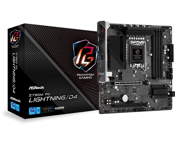 ASRock Z790M PG Lightning/D4 DDR4,LGA 1700 mATX Motherboard