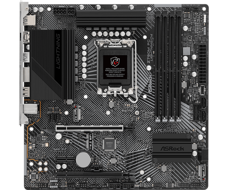 ASRock Z790M PG Lightning/D4 DDR4,LGA 1700 mATX Motherboard