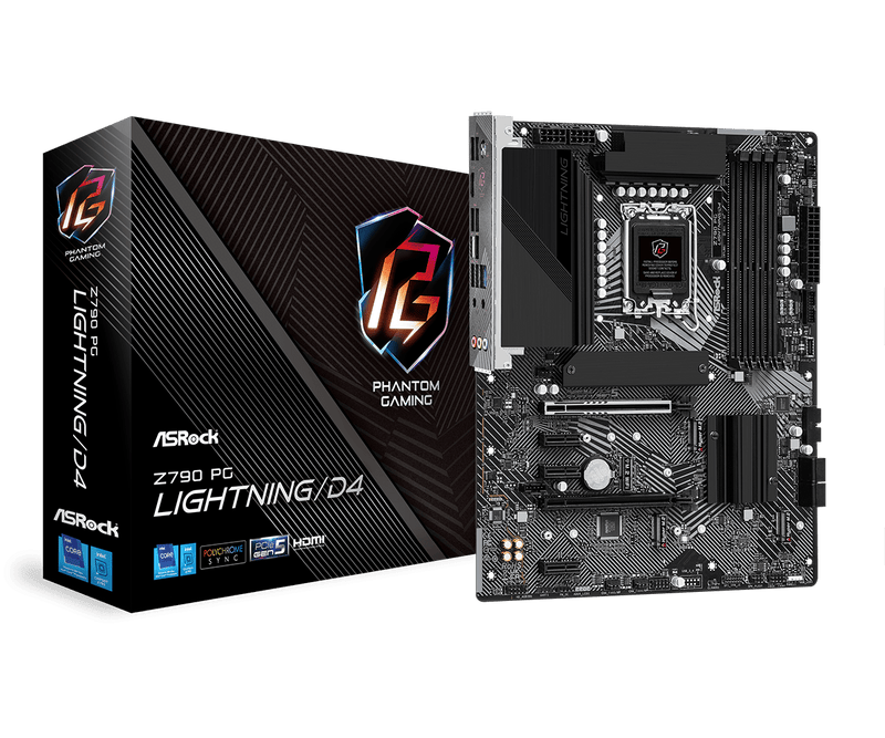 ASRock Z790 PG Lightning/D4 DDR4,LGA 1700 ATX Motherboard