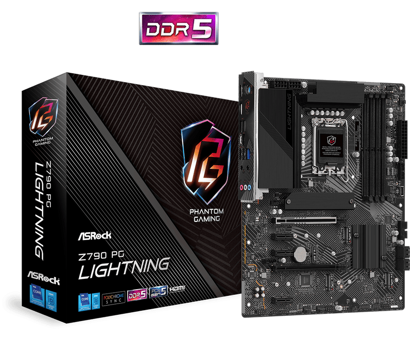 ASRock Z790 PG Lightning DDR5,LGA 1700 ATX Motherboard