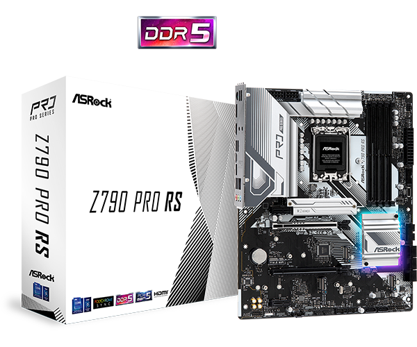 ASRock Z790 Pro RS DDR5,LGA 1700 ATX Motherboard