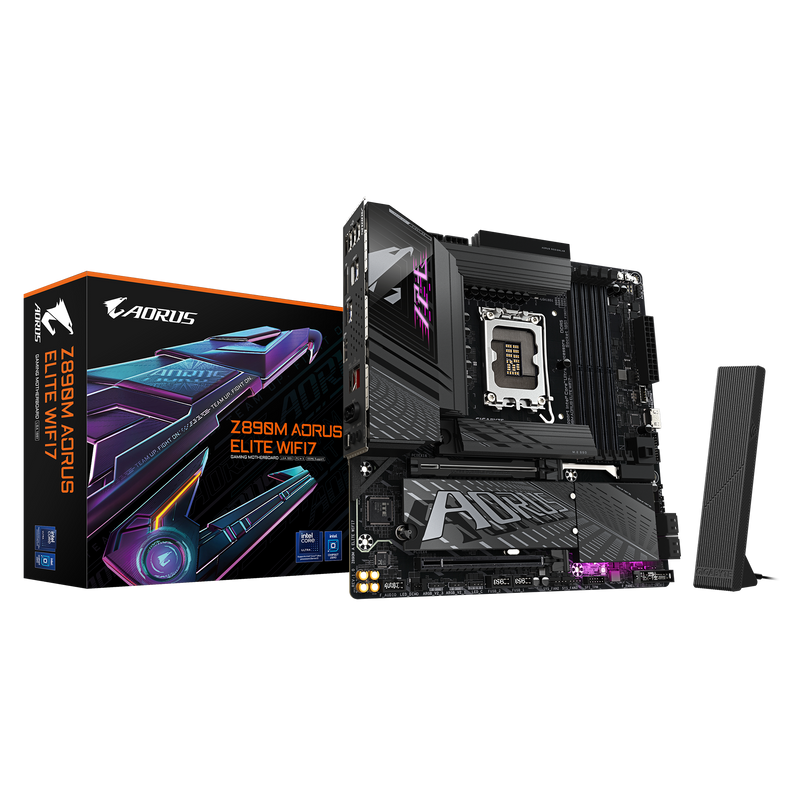 GIGABYTE Z890M AORUS ELITE WIFI7 DDR5,LGA 1851 mATX Motherboard 