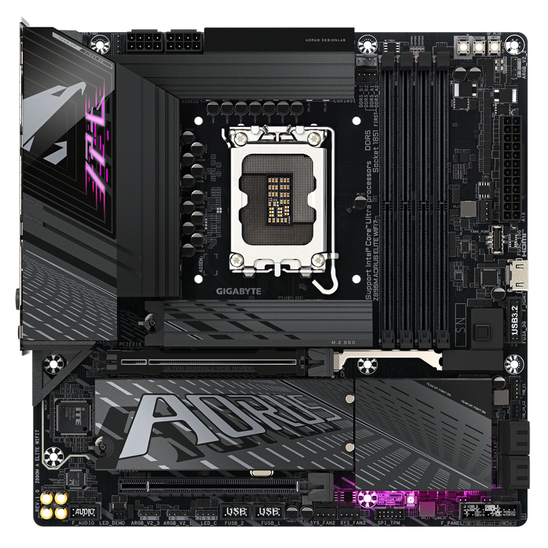 GIGABYTE Z890M AORUS ELITE WIFI7 DDR5,LGA 1851 mATX Motherboard 
