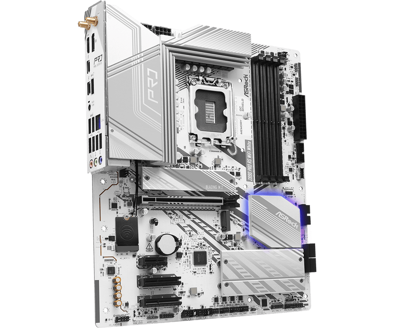 ASRock Z890 Pro RS WiFi White 白色 DDR5,LGA 1851 ATX Motherboard