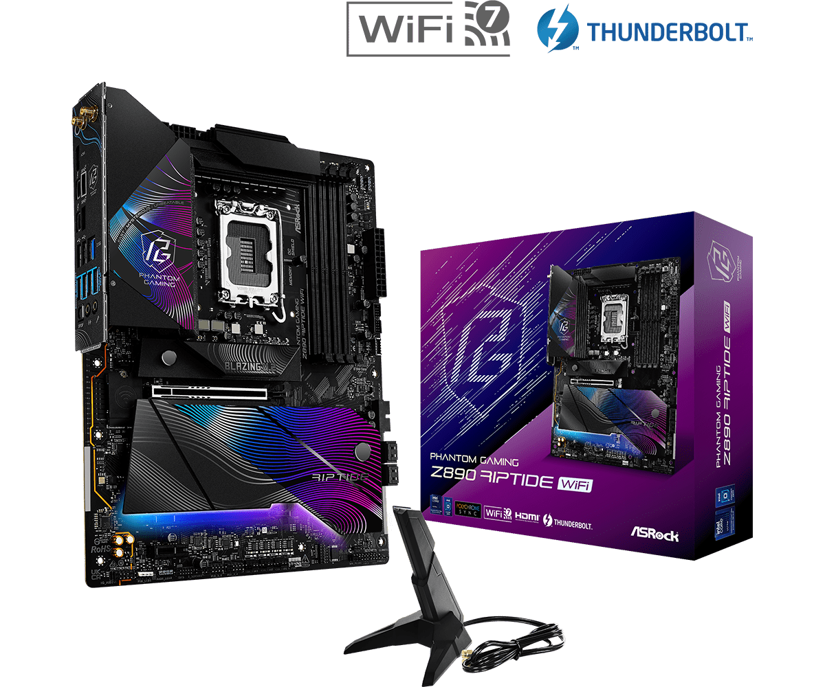 Windowsデスクトップ ASRock Steel Legend Intel Core i9-10900 ASRock Z890 Riptide WiFi DDR5,LGA 1851 ATX Motherboard