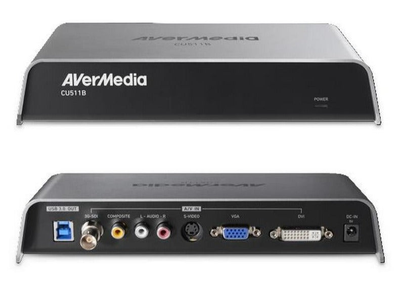 AVerMedia Aver-CU511B USB3.0 FullHD &amp; SD Extranal Capture Box with SDK Available (CU511B)