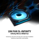 LIAN LI UNI FAN SL INFINITY 120 RGB UF-SLIN120-3B 黑色風扇 (3 in 1)