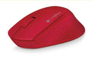 Logitech M280 Comfort Plus 無線滑鼠 - Red 紅色 910-004299 原裝行貨