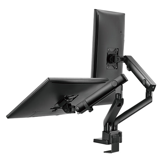 Silverstone SST-ARM25 - 雙顯示器支撐臂搭載多功能調整機械彈簧設計(Max 32"/9KG)