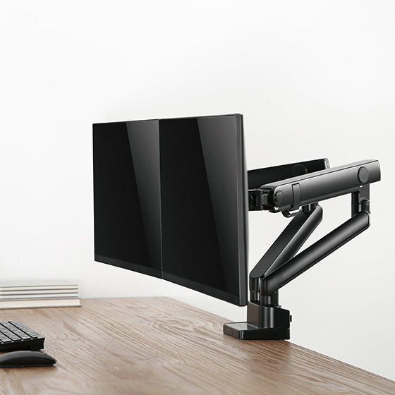Silverstone SST-ARM25 - 雙顯示器支撐臂搭載多功能調整機械彈簧設計(Max 32"/9KG)
