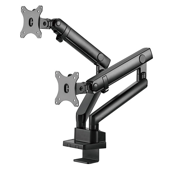 Silverstone SST-ARM25 - 雙顯示器支撐臂搭載多功能調整機械彈簧設計(Max 32"/9KG)