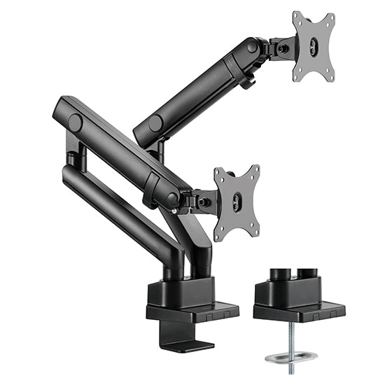 Silverstone SST-ARM25 - 雙顯示器支撐臂搭載多功能調整機械彈簧設計(Max 32"/9KG)