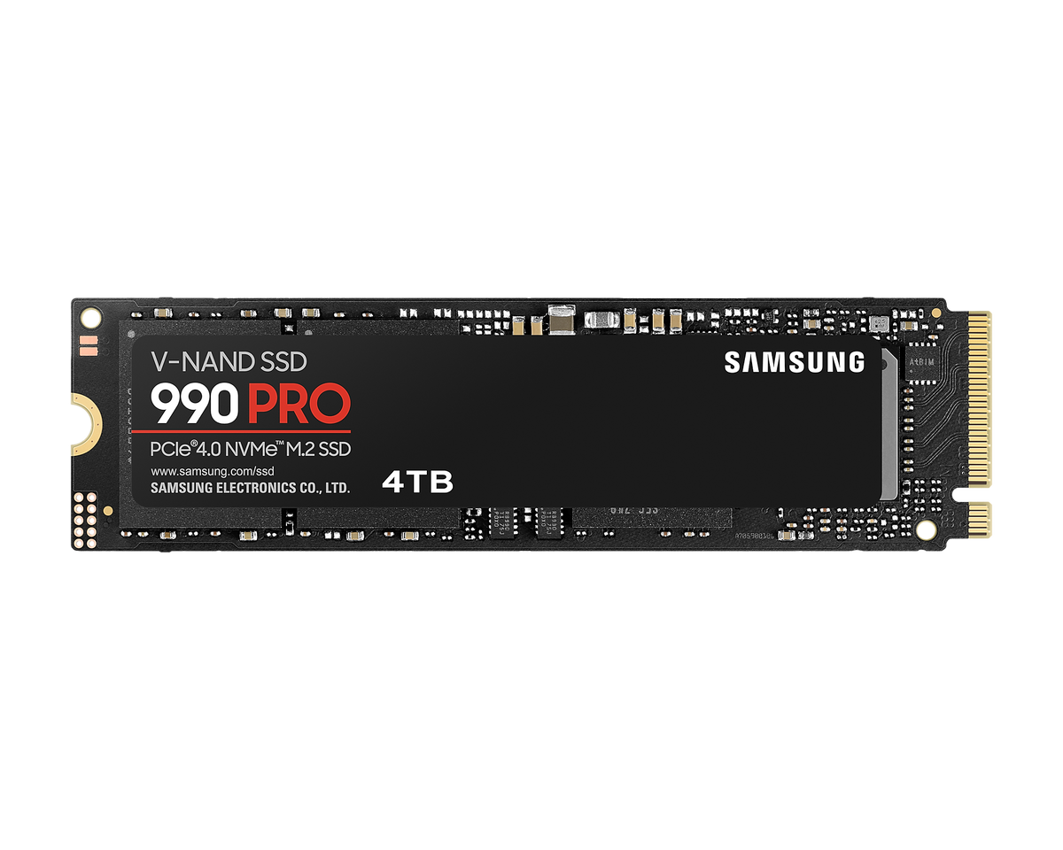 Samsung 4TB 990 PRO MZ-V9P4T0BW M.2 2280 PCIe Gen4 x4 SSD (HD-99P4TB)