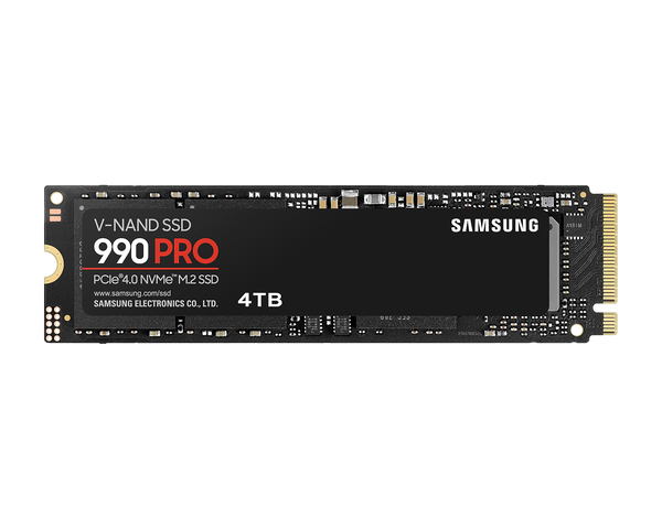 Samsung 4TB 990 PRO MZ-V9P4T0BW M.2 2280 PCIe Gen4 x4 SSD 