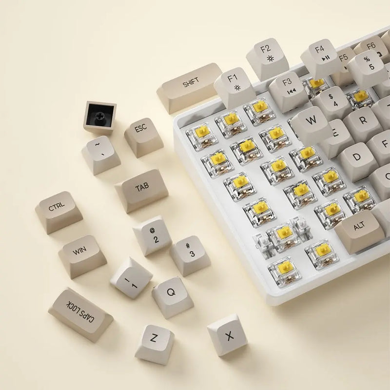 darkFlash GD108 Wireless Mechanical Keyboard - Milky &amp; Brown (KB-DG108MB) 