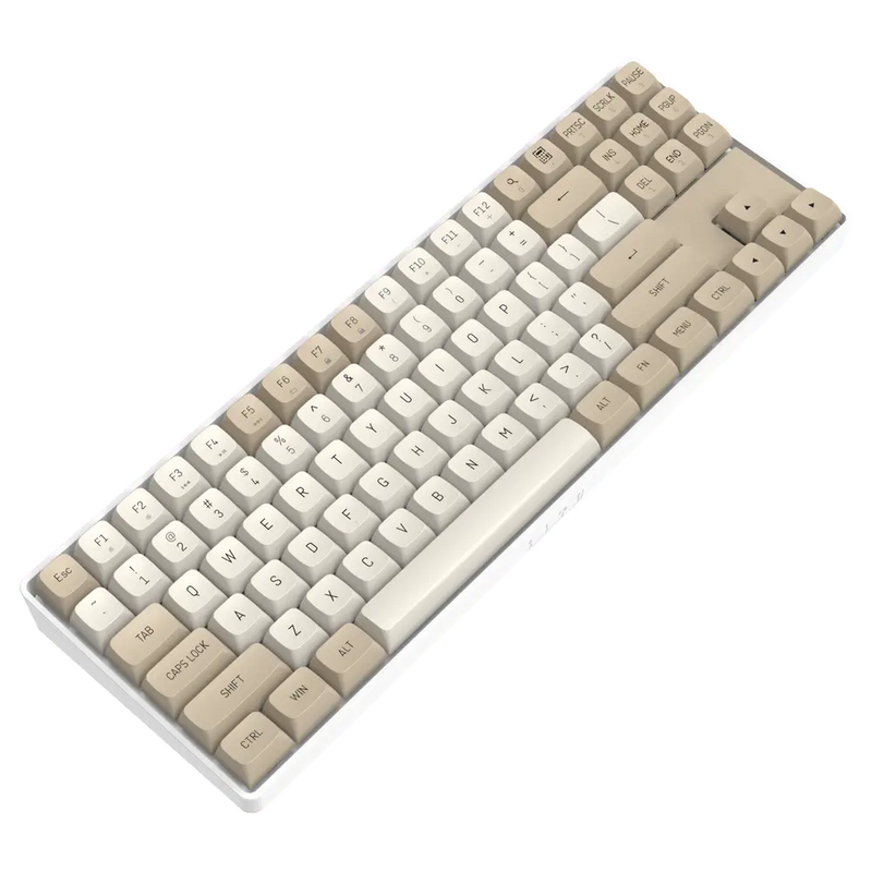 darkFlash GD87 Wireless Mechanical Keyboard - Milky &amp; Brown (KB-DGD87MB) 