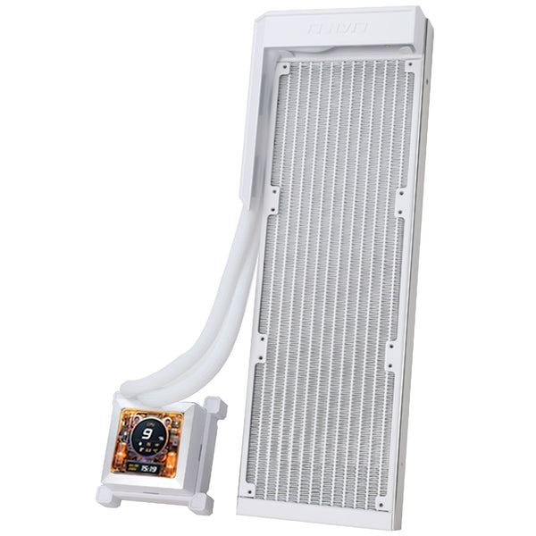 LIAN LI HydroShift LCD 360N White 白色 360mm FAN-LESS Liquid CPU Cooler (GHSLCD36NW) (No Fan, 風扇需另配)
