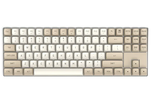 darkFlash GD87 Wireless Mechanical Keyboard - Milky &amp; Brown (KB-DGD87MB) 