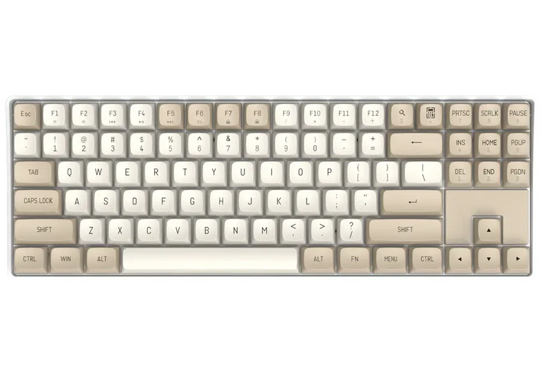 darkFlash GD87 Wireless Mechanical Keyboard - Milky &amp; Brown (KB-DGD87MB) 