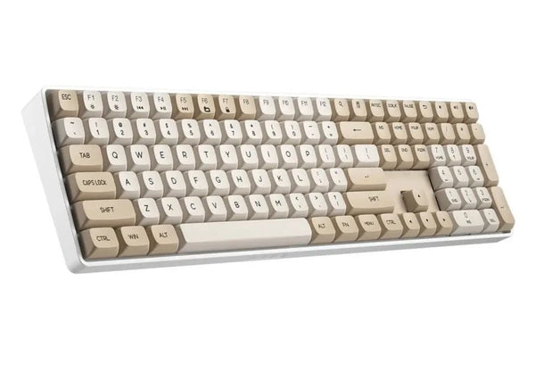 darkFlash GD108 Wireless Mechanical Keyboard - Milky &amp; Brown (KB-DG108MB) 