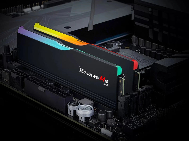 G.SKILL 64GB Kit (2x32GB) Ripjaws M5 RGB Black F5-6000J3040G32GX2-RM5RK DDR5 6000MHz Memory