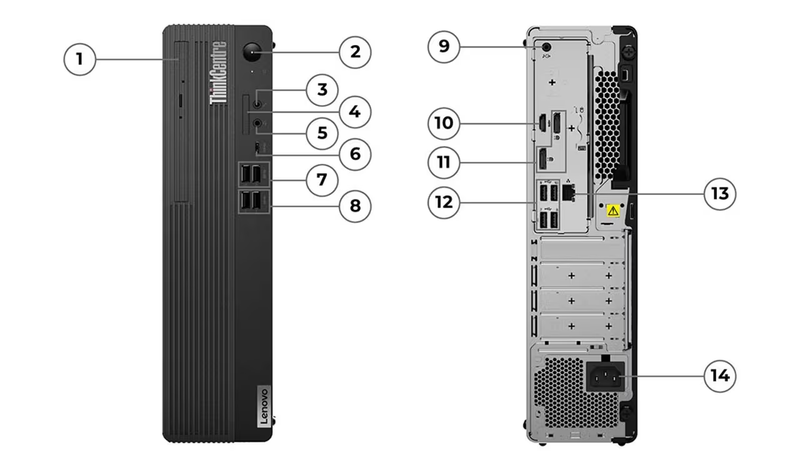 Lenovo ThinkCentre M70s G4 SFF 小型機殼 Intel i7-13700,8GB,512GB m.2,Win11Pro - 型號12DNS00L00