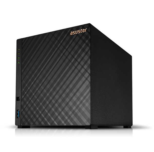 ASUSTOR Drivestor 4 AS1104T 4-Bay NAS - Realtek RTD1296 1.4GHz (Quad-Core), 1GB DDR4 