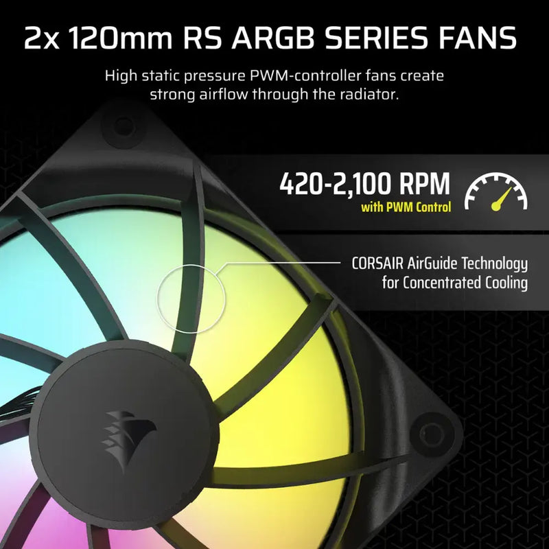 CORSAIR NAUTILUS 240 RS ARGB 240mm Liquid CPU Cooler CW-9060092-WW 