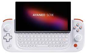 AYANEO Slide (6"/7840U/32G/2T/W11H/2 years warranty/46.2Wh) -Sunrise White handheld game console licensed in Hong Kong