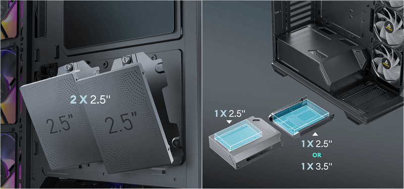 ANTEC C5 ARGB White 白色 無立柱全景 ATX Case * 預裝7把ARGB風扇
