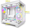 ANTEC C5 ARGB White 白色 無立柱全景 ATX Case * 預裝7把ARGB風扇