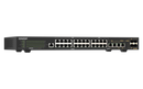 QNAP QSW-M2130P-2C2S26T 30 Ports 10GbE SFP+ x 2 | 10GbE BASE-T (RJ45) x 2 | 10GbE SFP+/RJ45 Combo Ports x 2 | 2.5GbE (RJ45) x 24 L2 Web Managed Switch