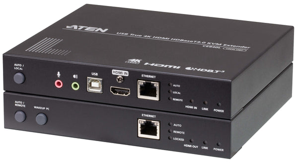 ATEN CE840 True 4K HDMI USB HDBaseT 3.0 KVM Audio Extender w/USB2.0, Remote