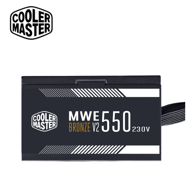 Cooler Master 550W MWE 550 BRONZE V2 80Plus Bronze  Power Supply (MPE-5501-ACABW-BUK)